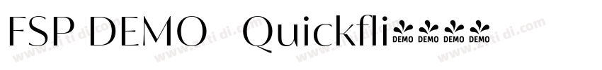 FSP DEMO   Quickfli字体转换
